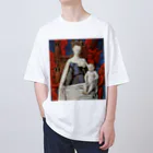 世界美術商店の聖母子と天使たち / Virgin and Child Surrounded by Angels オーバーサイズTシャツ