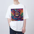 キョロ吉の猫　情熱 オーバーサイズTシャツ