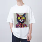 TakemaruFAのファンキーCAT Oversized T-Shirt