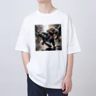 TABO1192のトイプードルのひかるくん(革ジャン) Oversized T-Shirt