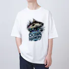 デザインカフェ の海洋の調和 Oversized T-Shirt