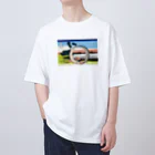 浮世絵屋の北斎「富嶽三十六景⑤　尾州不二見原」葛飾北斎の浮世絵 Oversized T-Shirt