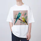 pinetreeのインコ１ オーバーサイズTシャツ