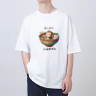 ゼリー少年のラーメンに入浴中ザル オーバーサイズTシャツ