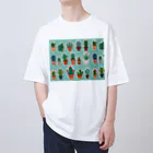 pain08のサボテンくん オーバーサイズTシャツ