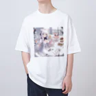 Moichi Designs Shop-2023のホワイトクリスマス Oversized T-Shirt