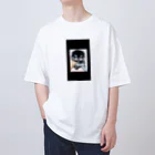 キャンドルドックの可愛いブラックタンのポメラニアン Oversized T-Shirt