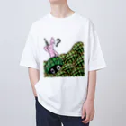 ヤバくないTシャツ屋さんのウサギとカメ かくれんぼ対決 Oversized T-Shirt