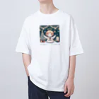 たまき工房の呑(どん)天使のクリスマスデフォルメ Oversized T-Shirt