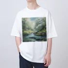 tizujonoboukenの清流 オーバーサイズTシャツ