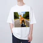 shIbaのおしりは見せて顔は見せてくれないシバ Oversized T-Shirt