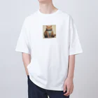 machakooのぽっちゃり猫 オーバーサイズTシャツ
