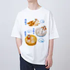 segasworksの餃子たちとトラちゃんたち オーバーサイズTシャツ