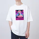 Association Against Mirroring SelfiesのSynthwave_cats オーバーサイズTシャツ