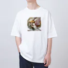 たまき工房の花天使　アール・ヌーヴォー風 Oversized T-Shirt