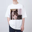 ラッキーLOVEの猫耳地雷っ娘2 Oversized T-Shirt