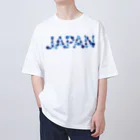 junichi-goodsのバルーン文字「JAPAN」（青色系） Oversized T-Shirt