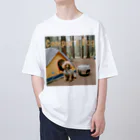 camper's dogのcamper's dog  トイプードル Oversized T-Shirt