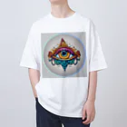 Persona MoMのオレンジの第3のeye オーバーサイズTシャツ