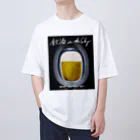 GOOD VIBES CATSの飲酒 in the sky Oversized T-Shirt