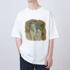 KushaMiの珈琲染めの蝶 Oversized T-Shirt