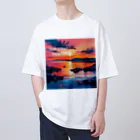 ChromastrAlのクリスマスの夕日 オーバーサイズTシャツ