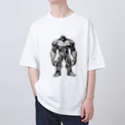 hoodie styleの巨人のオリーガミ Oversized T-Shirt
