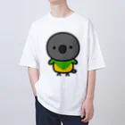 いんこ屋堂のネズミガシラハネナガインコ オーバーサイズTシャツ