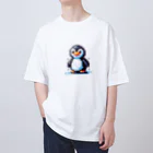 pixel屋さんのペンギンのpixelアート Oversized T-Shirt