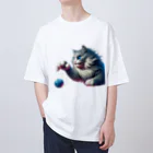 宇宙猫の宇宙猫02 オーバーサイズTシャツ