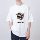 ギジトラ猫のフクちゃんのキジトラ猫のフクちゃん オーバーサイズTシャツ