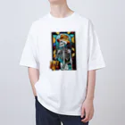 peachfizのホネ男の通勤 Oversized T-Shirt