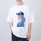 yanagi029の帽子女子 Oversized T-Shirt