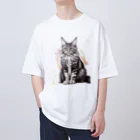 24Nyanのmainecoon-2 オーバーサイズTシャツ