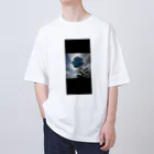 J-BRAVEの一輪の青い薔薇 Oversized T-Shirt