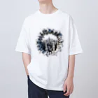 紅藤コミミズクのトリックアート「都会」 Oversized T-Shirt