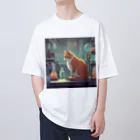 oekakishopの研究する猫 Oversized T-Shirt