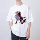 SCL_UMA_Crew_ProjectのデジタルUMA：ジェヴォーダンの獣 Beast of gevaudan オーバーサイズTシャツ