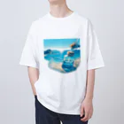 matsumoto tanukiの砂浜の宝物 Oversized T-Shirt