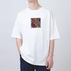 サイケデリックな世界のpsychedelicなヒョウ Oversized T-Shirt