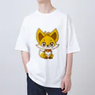 フォックスのきつねショップのきつね丸、参上 Oversized T-Shirt