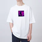 AnKatsuの都会を目指すアライグマ Oversized T-Shirt