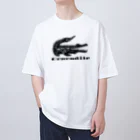 ファンシーTシャツ屋のトライバルクロコダイル Oversized T-Shirt