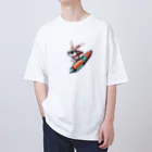 ロケットうさぎのロケットうさぎ　ミッション遂行 Oversized T-Shirt