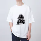 UEKIshopのバイクに乗ったゴリラ Oversized T-Shirt