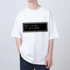 NEW.Retoroの『There is no reply. It's just a corpse.』白ロゴ Oversized T-Shirt