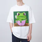Louvreのかわいい蛙くん Oversized T-Shirt