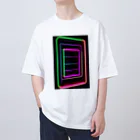 Association Against Mirroring SelfiesのAbstract_Neonsign Oversized T-Shirt