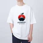 KUMACHOPのあおもりりんごと岩木山 オーバーサイズTシャツ