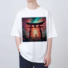 「動物ミリ屋」のお稲荷様のご利益を Oversized T-Shirt